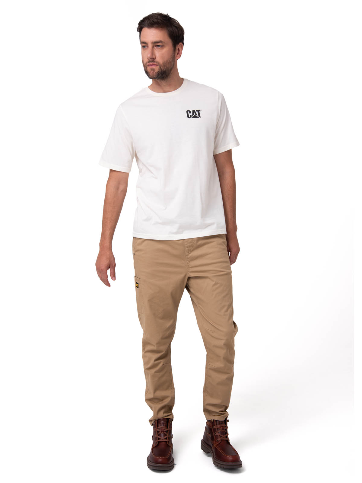 POLERA MANGA CORTA HOMBRE SALES AND SERVICE BLANCO CAT - 5