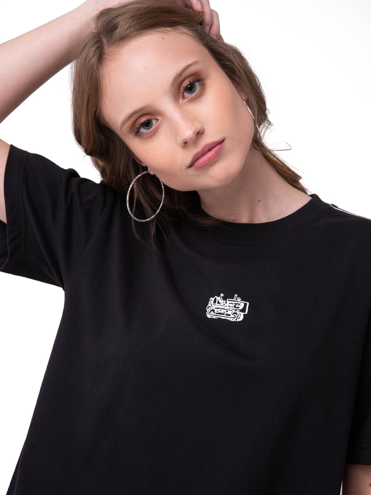 POLERA MANGA CORTA MUJER CATERPILLAR CULTURE NEGRO CAT - 4