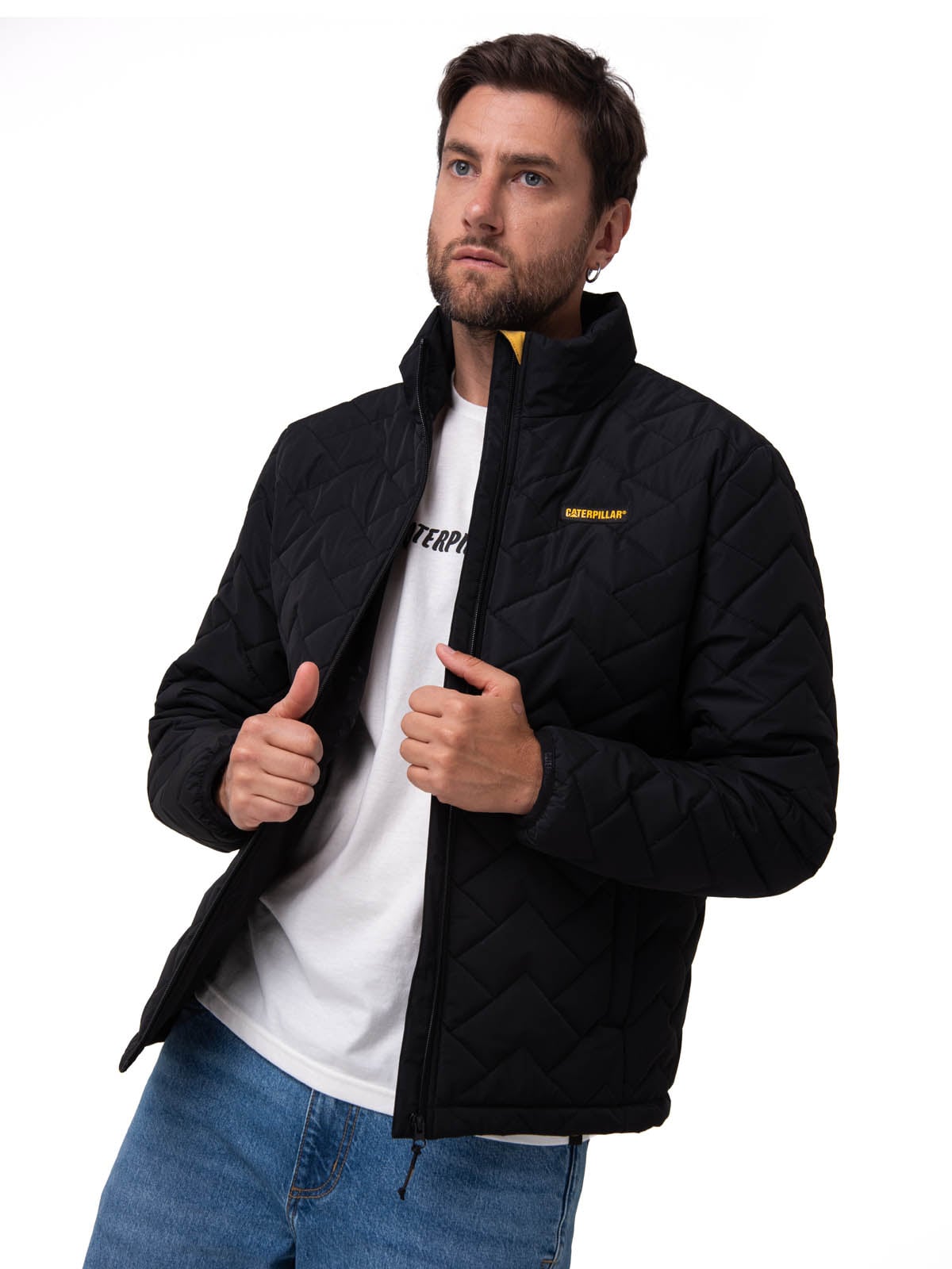 PARKA HOMBRE MEDIUMWEIGHT INSULATED NEGRO CAT - 1