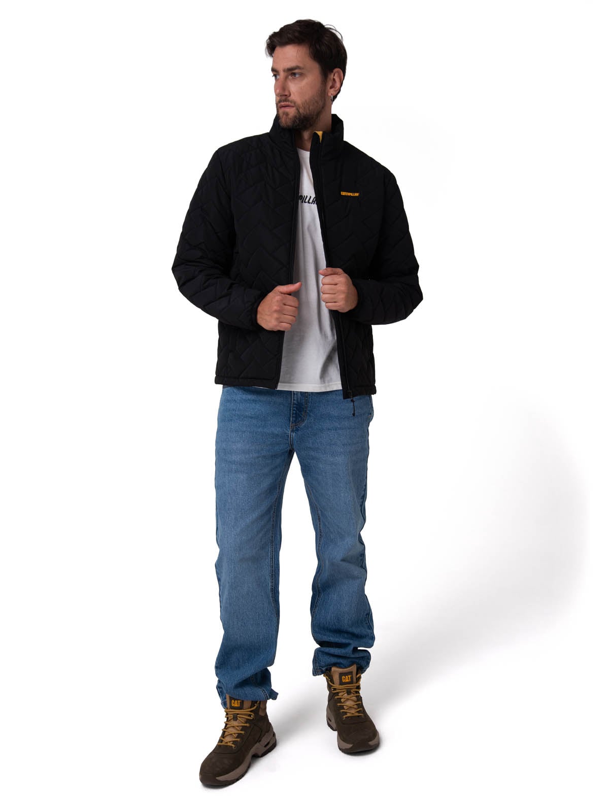 PARKA HOMBRE MEDIUMWEIGHT INSULATED NEGRO CAT - 6