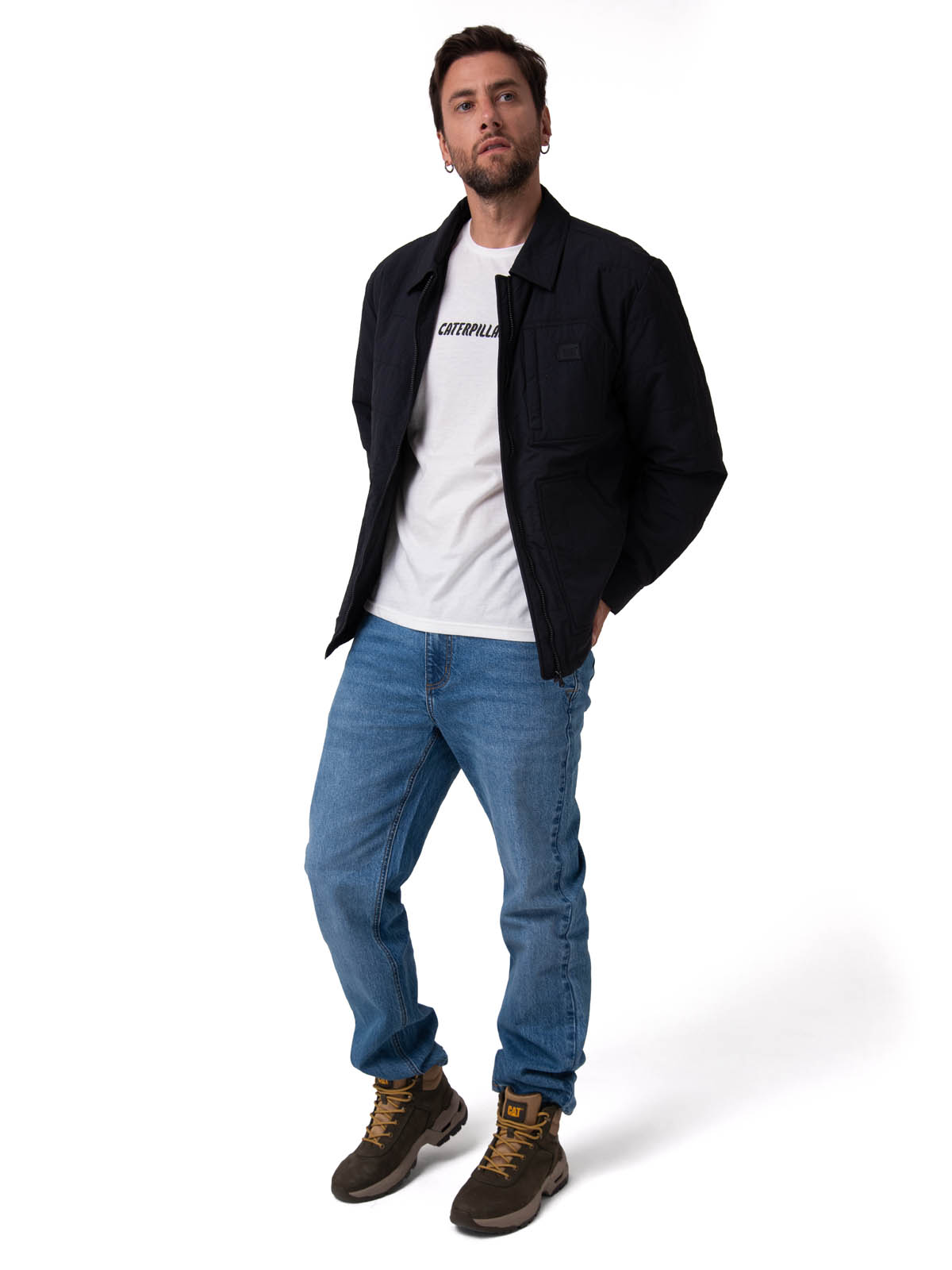 CHAQUETA HOMBRE WORK JACKET NEGRO CAT - 6