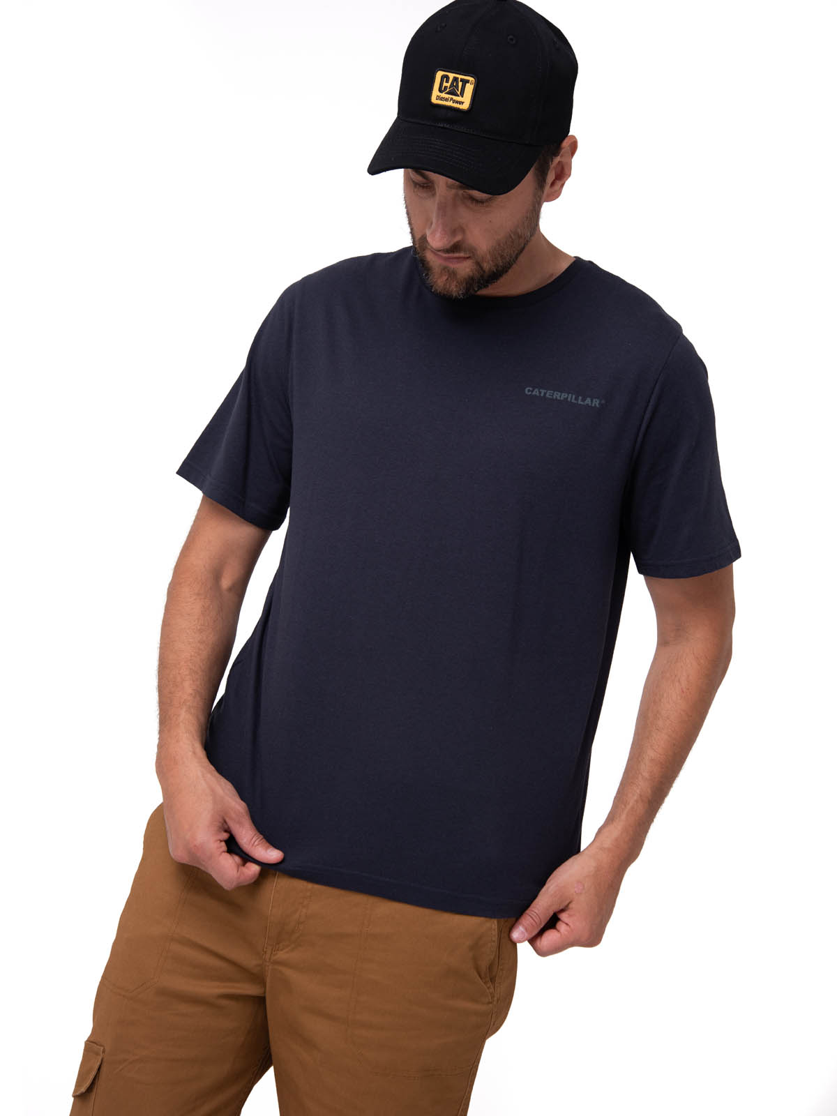 POLERA MANGA CORTA HOMBRE HERITAGE AZUL CAT - 1