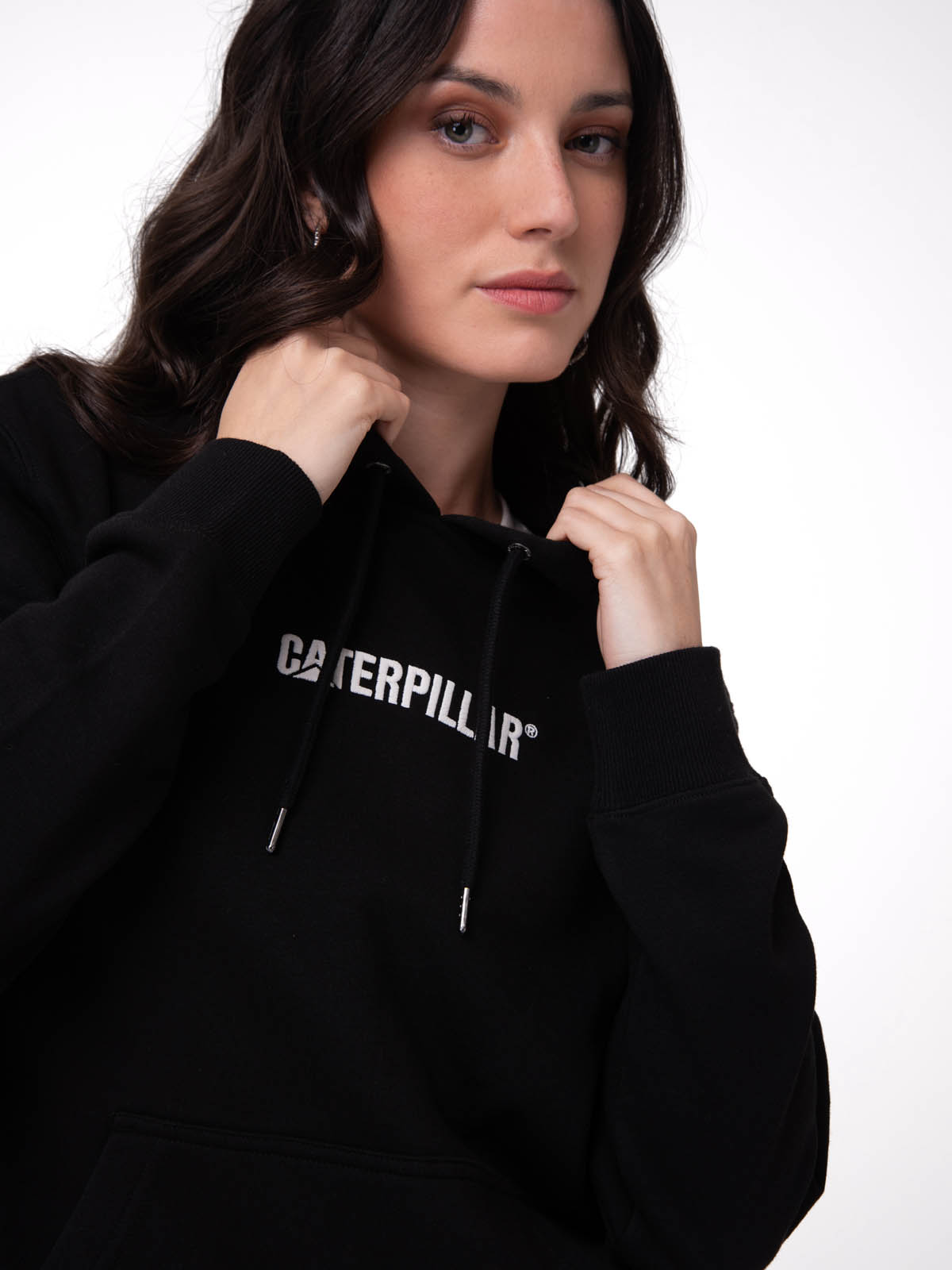 POLERON MUJER W FLEECE CATERPILLAR NEGRO CAT - 4