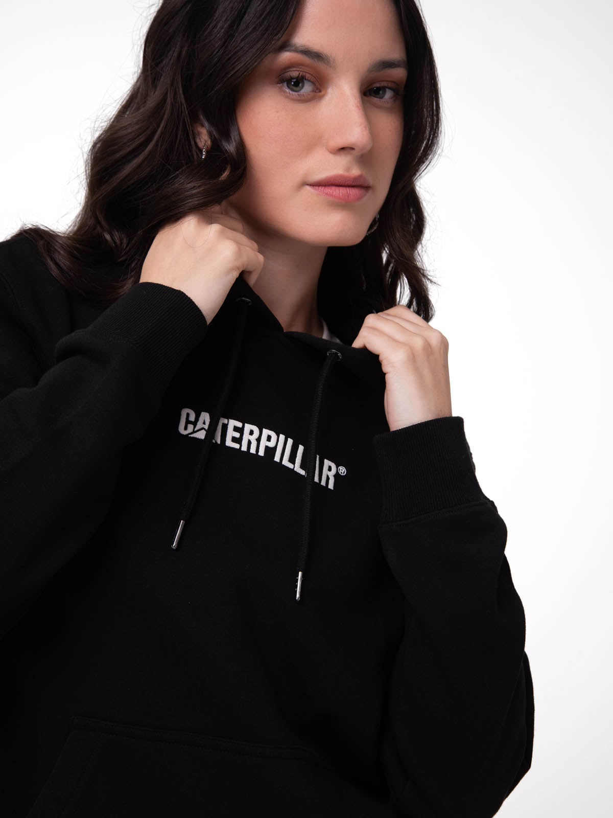 POLERON MUJER W FLEECE CATERPILLAR NEGRO CAT - 4