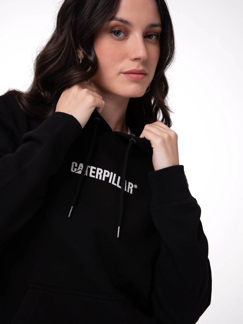 POLERON MUJER W FLEECE CATERPILLAR NEGRO CAT - 4