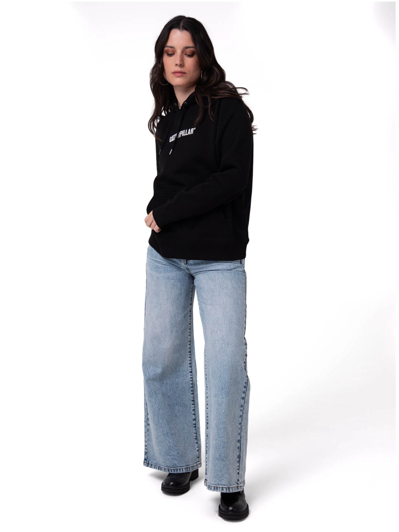 POLERON MUJER W FLEECE CATERPILLAR NEGRO CAT - 5