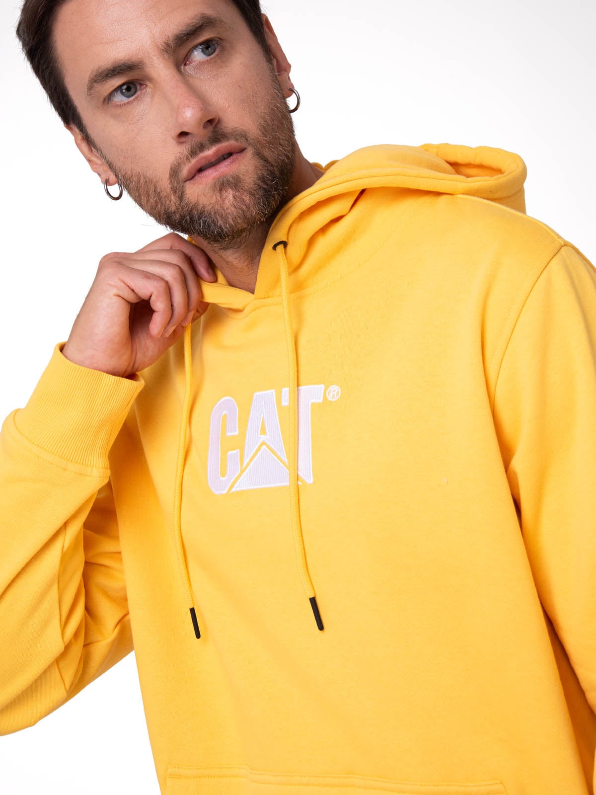 POLERON HOMBRE LOGO AMARILLO CAT - 5