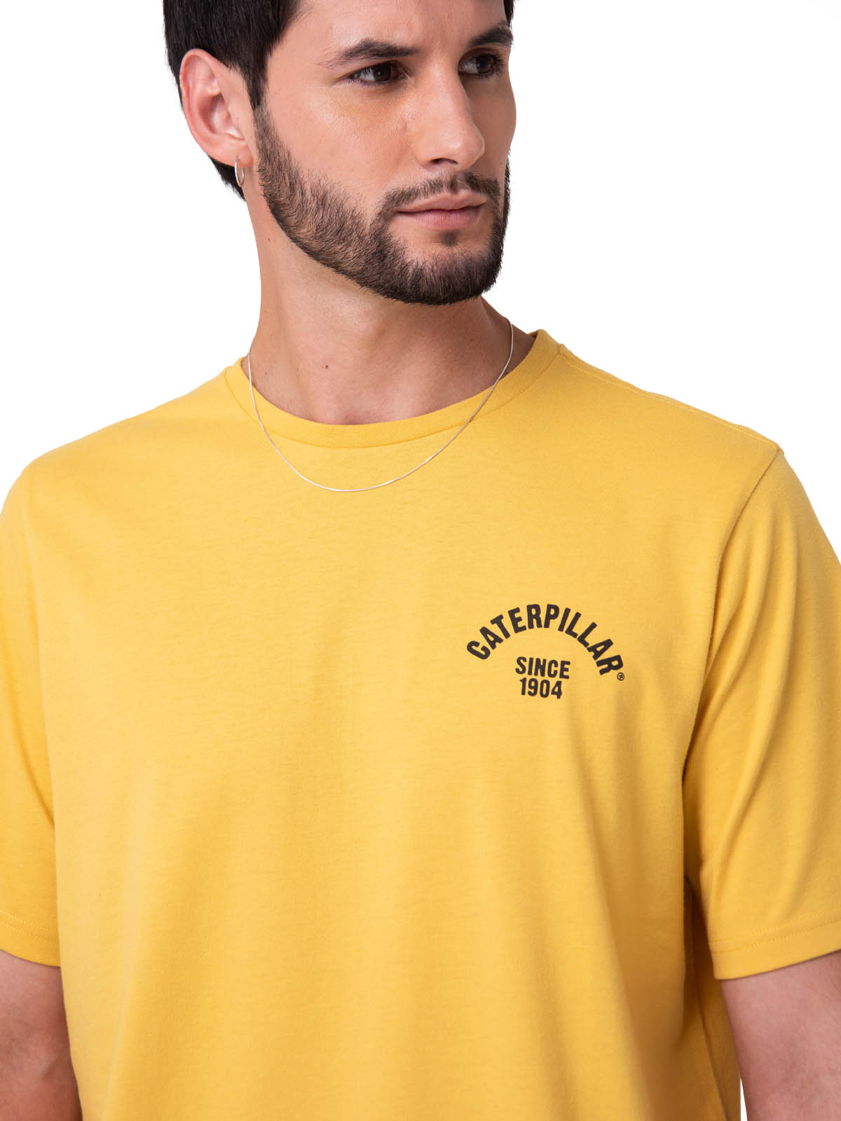 POLERA MANGA CORTA HOMBRE GRAPHIC MOTO AMARILLO CAT - 4