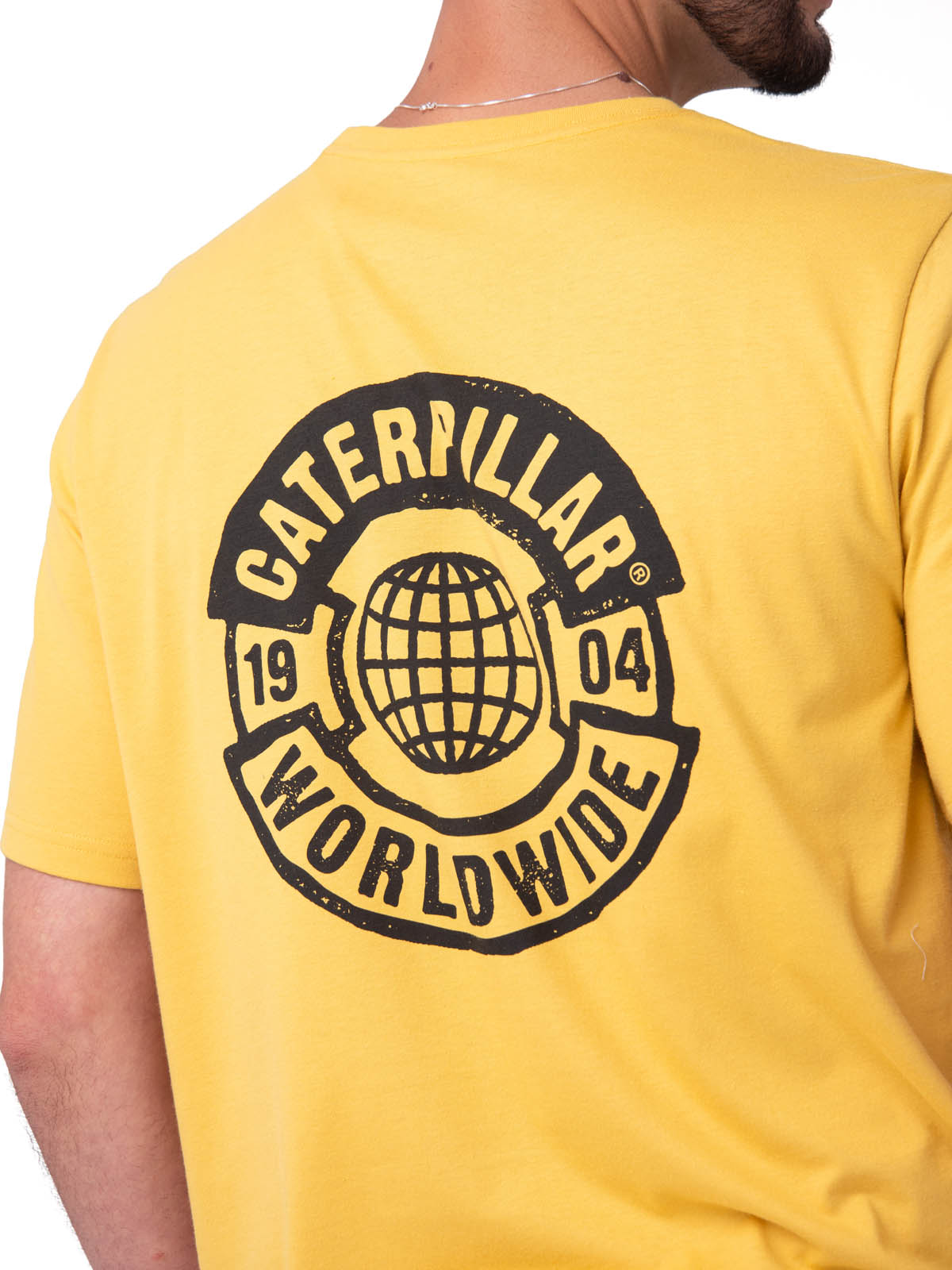POLERA MANGA CORTA HOMBRE GRAPHIC MOTO AMARILLO CAT - 5