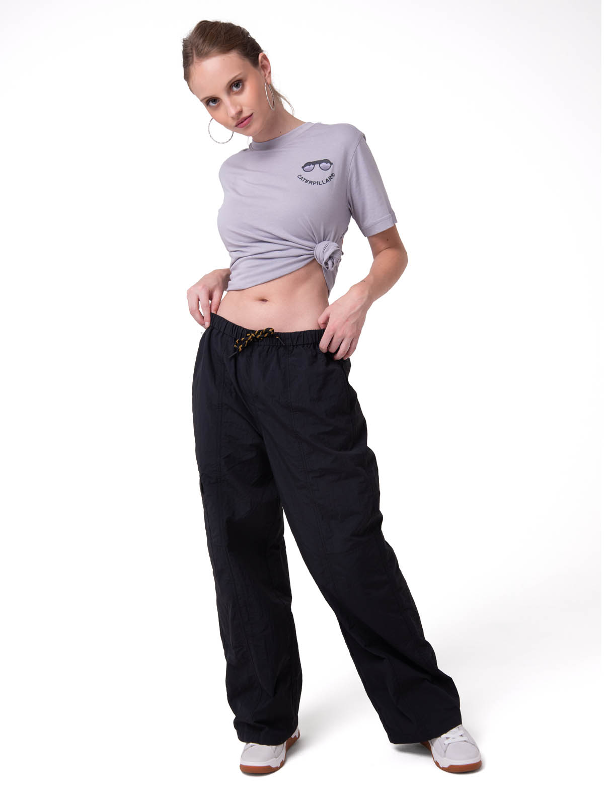 POLERA MANGA CORTA MUJER DISEÑO GRAFICO LILA CAT - 5