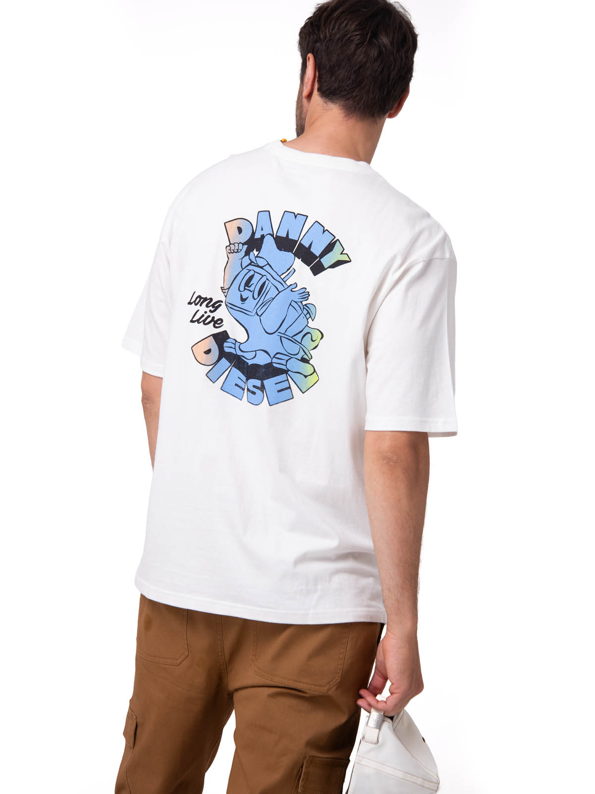 POLERA MANGA CORTA HOMBRE RELAXED DANNY BLANCO CAT - 2