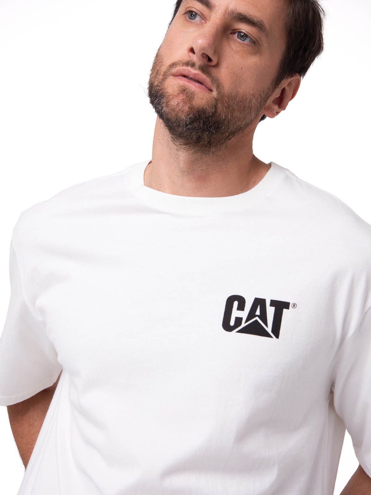 POLERA MANGA CORTA HOMBRE RELAXED DANNY BLANCO CAT - 4