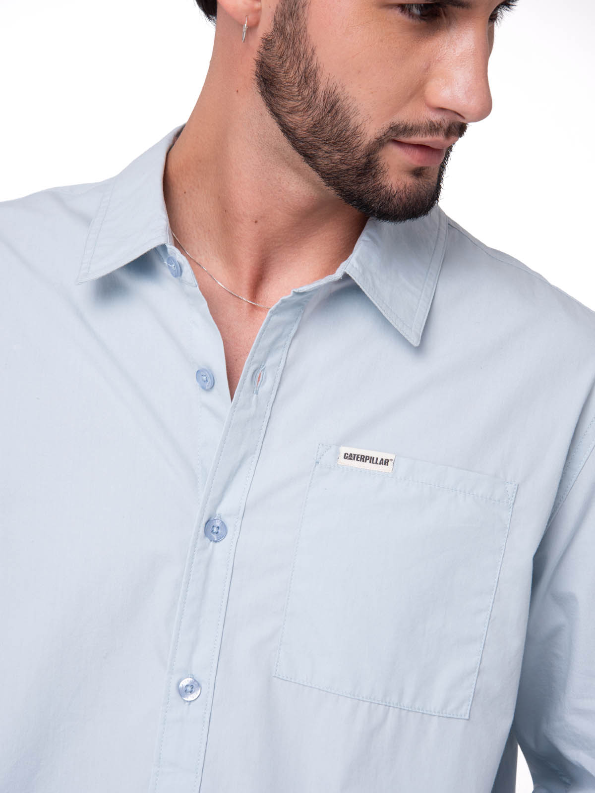 CAMISA HOMBRE POPPLIN CONVERTIBLE CELESTE CAT - 4
