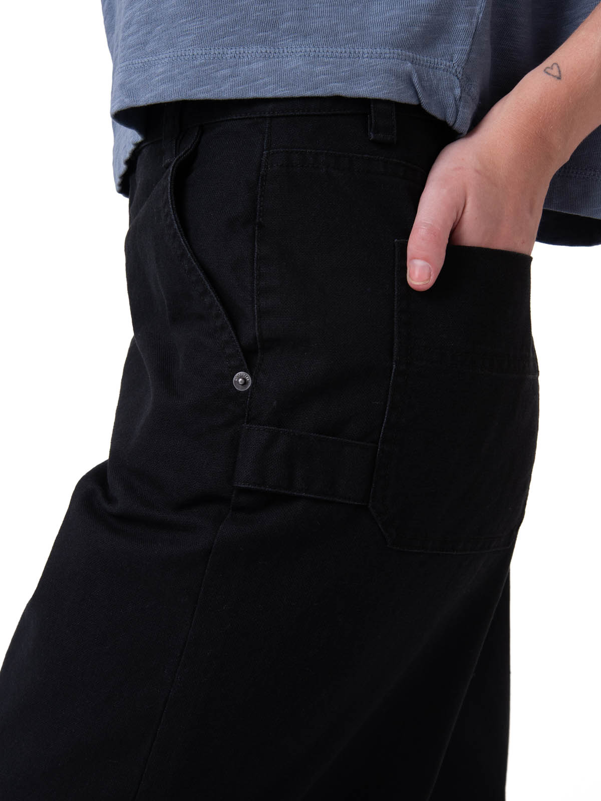 PANTALON MUJER CANVAS CARPENTER NEGRO CAT - 4