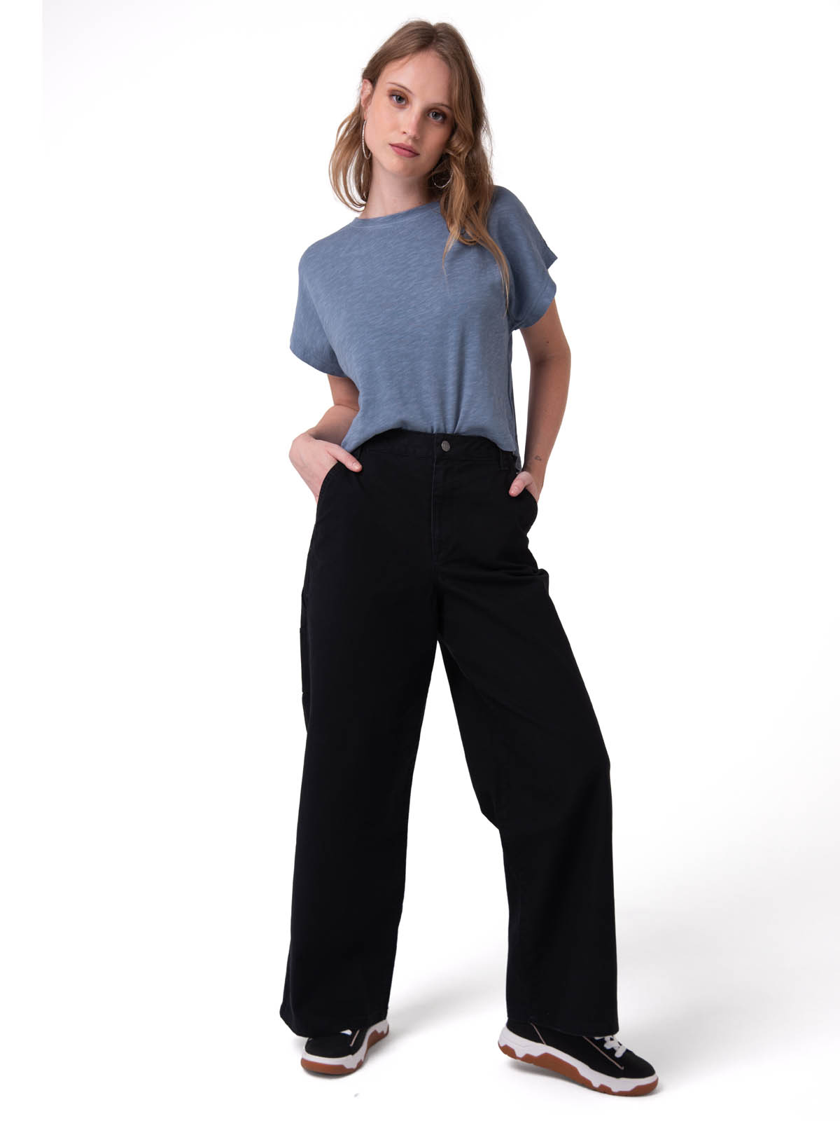 PANTALON MUJER CANVAS CARPENTER NEGRO CAT - 6