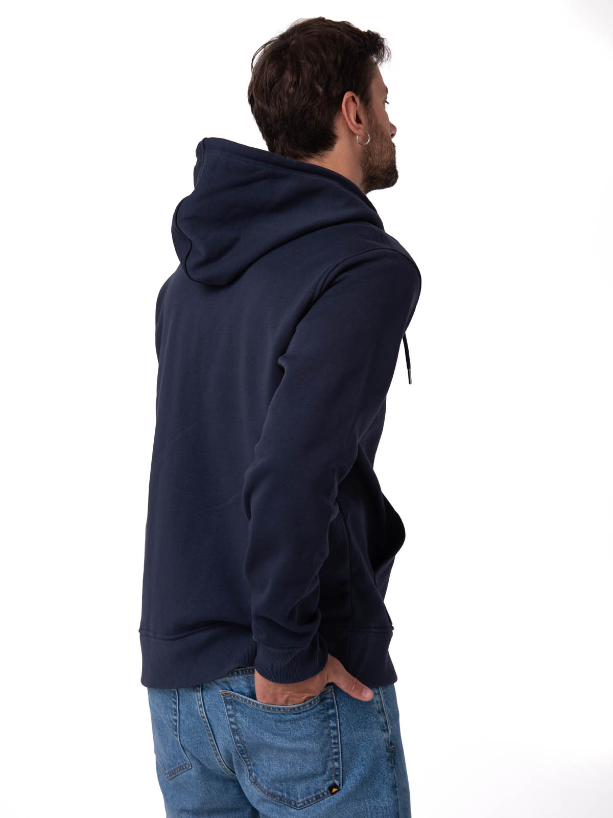 POLERON HOMBRE PATCH FULL ZIP AZUL CAT - 2