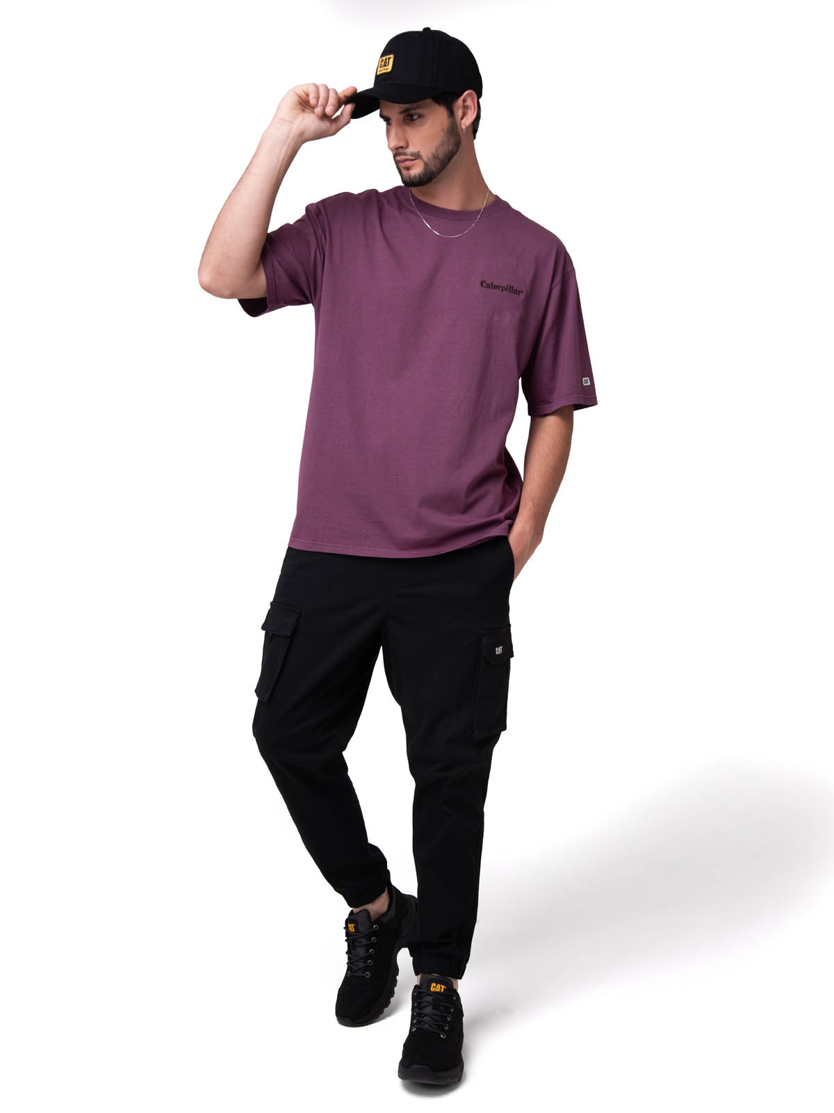 POLERA MANGA CORTA HEAVYWEIGHT RELAXED BURDEO CAT - 5