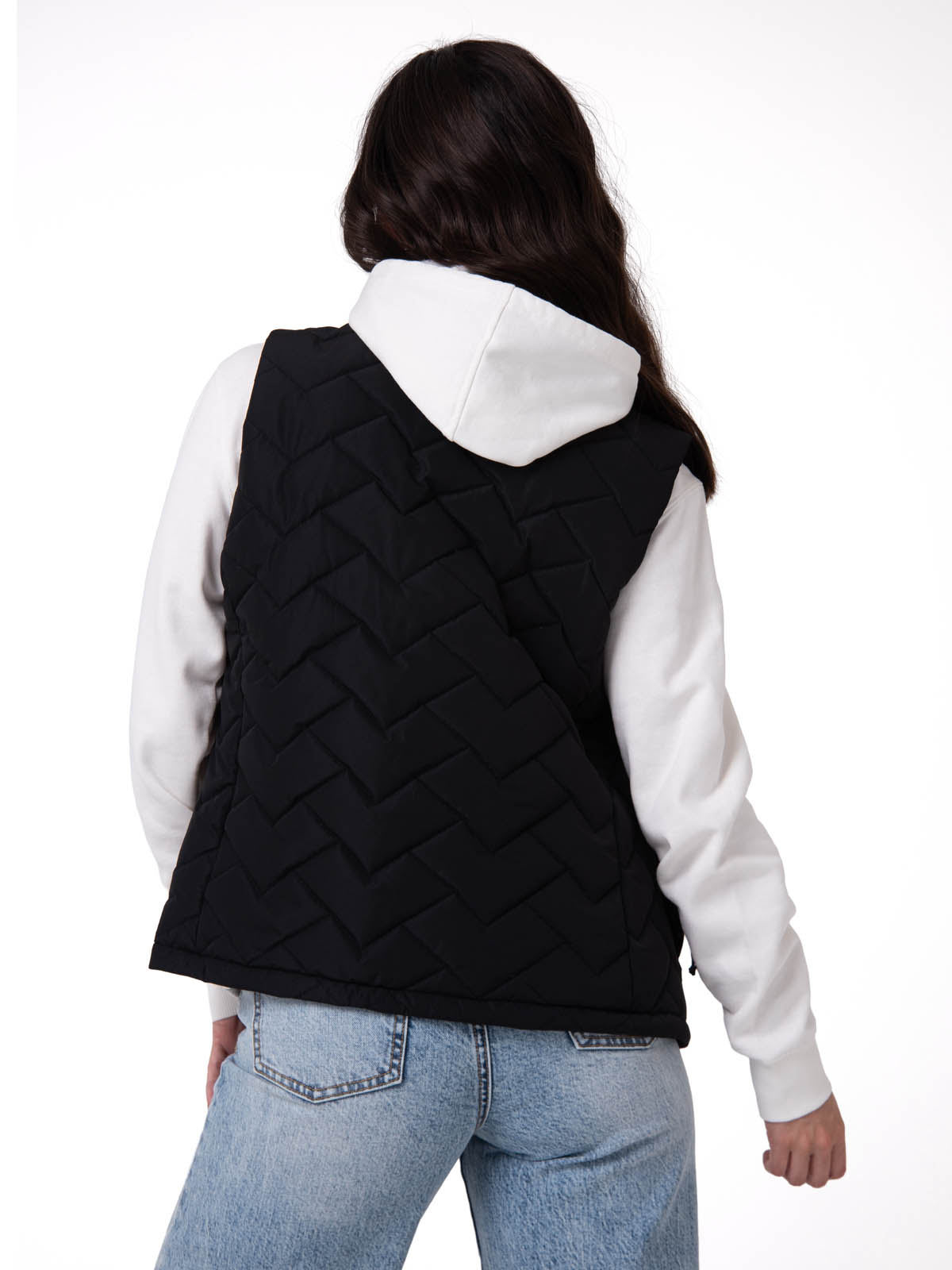 PARKA SIN MANGAS MUJER MEDIUMWEIGHT NEGRO CAT - 2