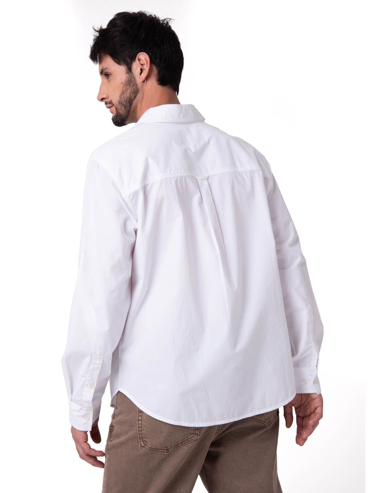 CAMISA HOMBRE POPPLIN CONVERTIBLE BLANCO CAT - 4