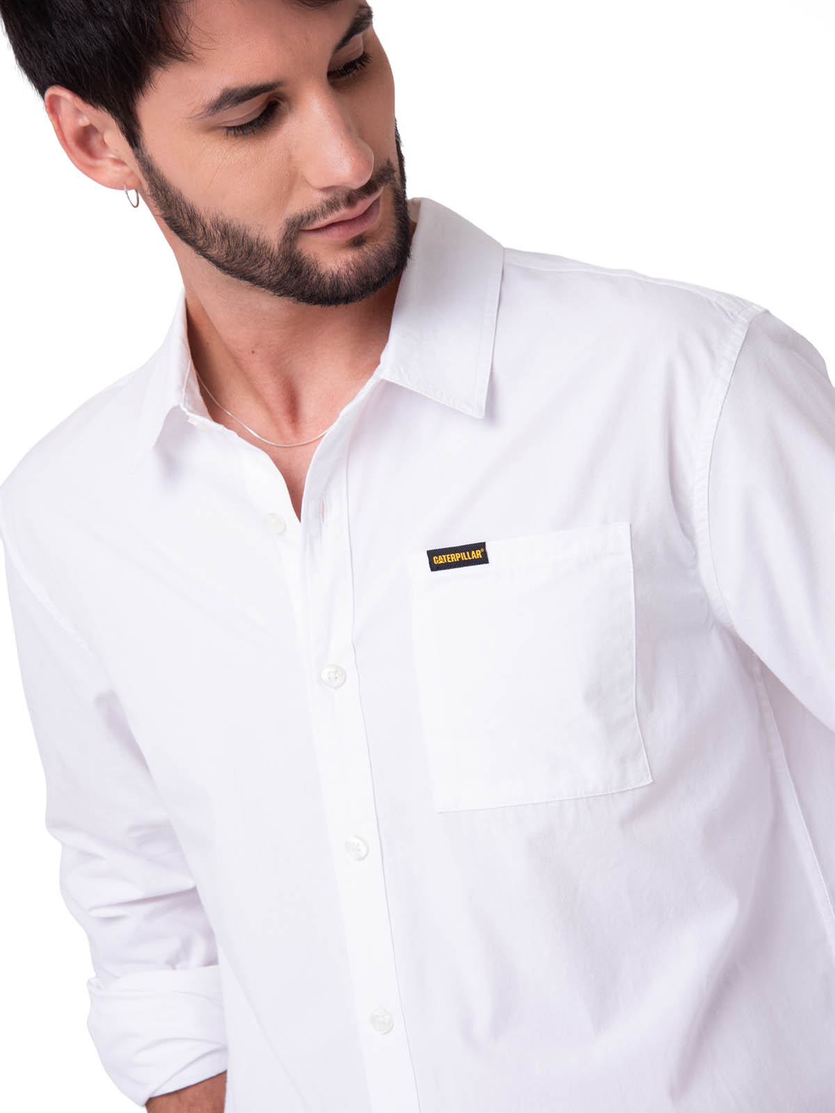CAMISA HOMBRE POPPLIN CONVERTIBLE BLANCO CAT - 5
