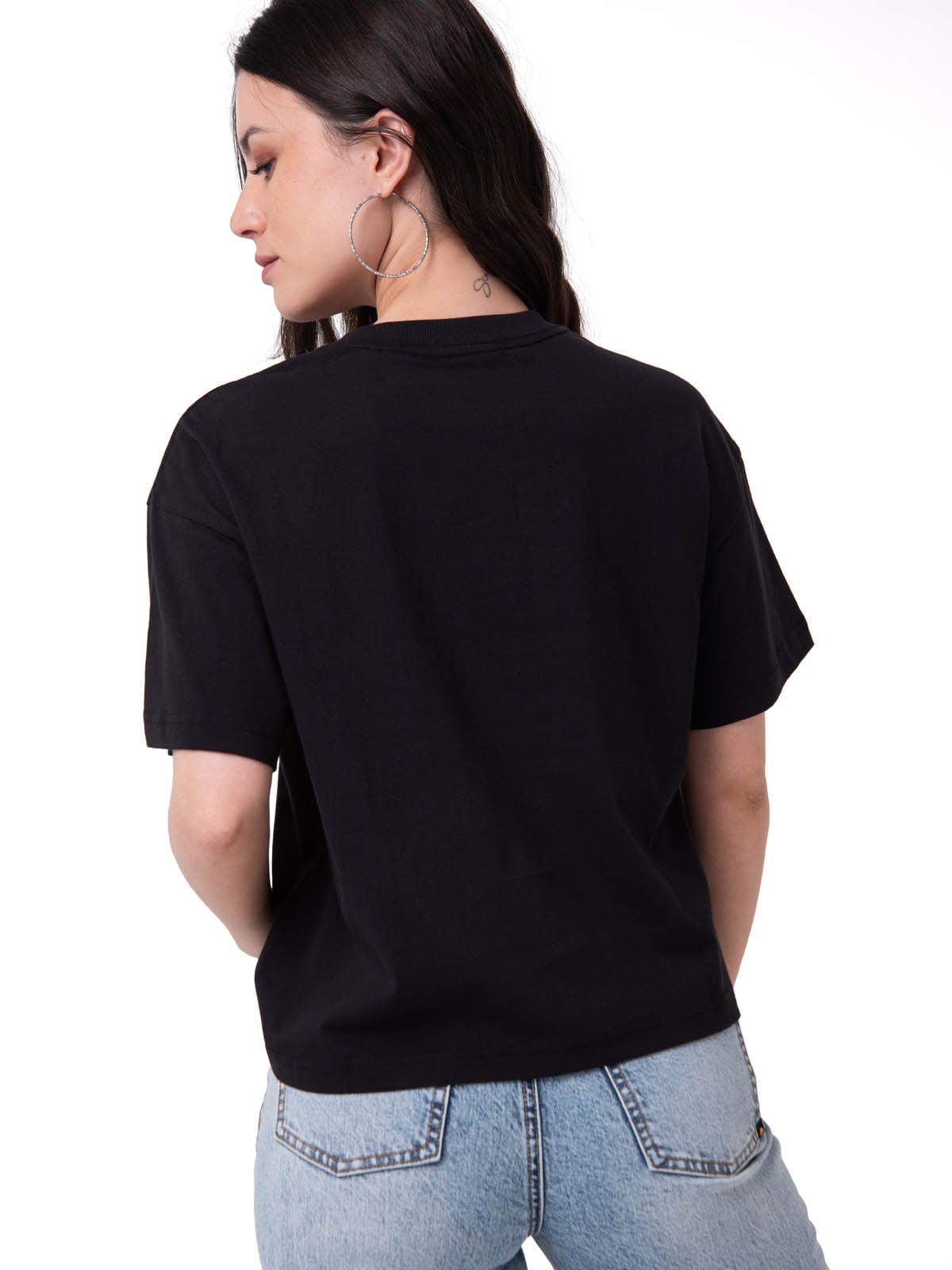 POLERA MANGA CORTA MUJER CATERPILLAR HEART BO NEGRO CAT - 2