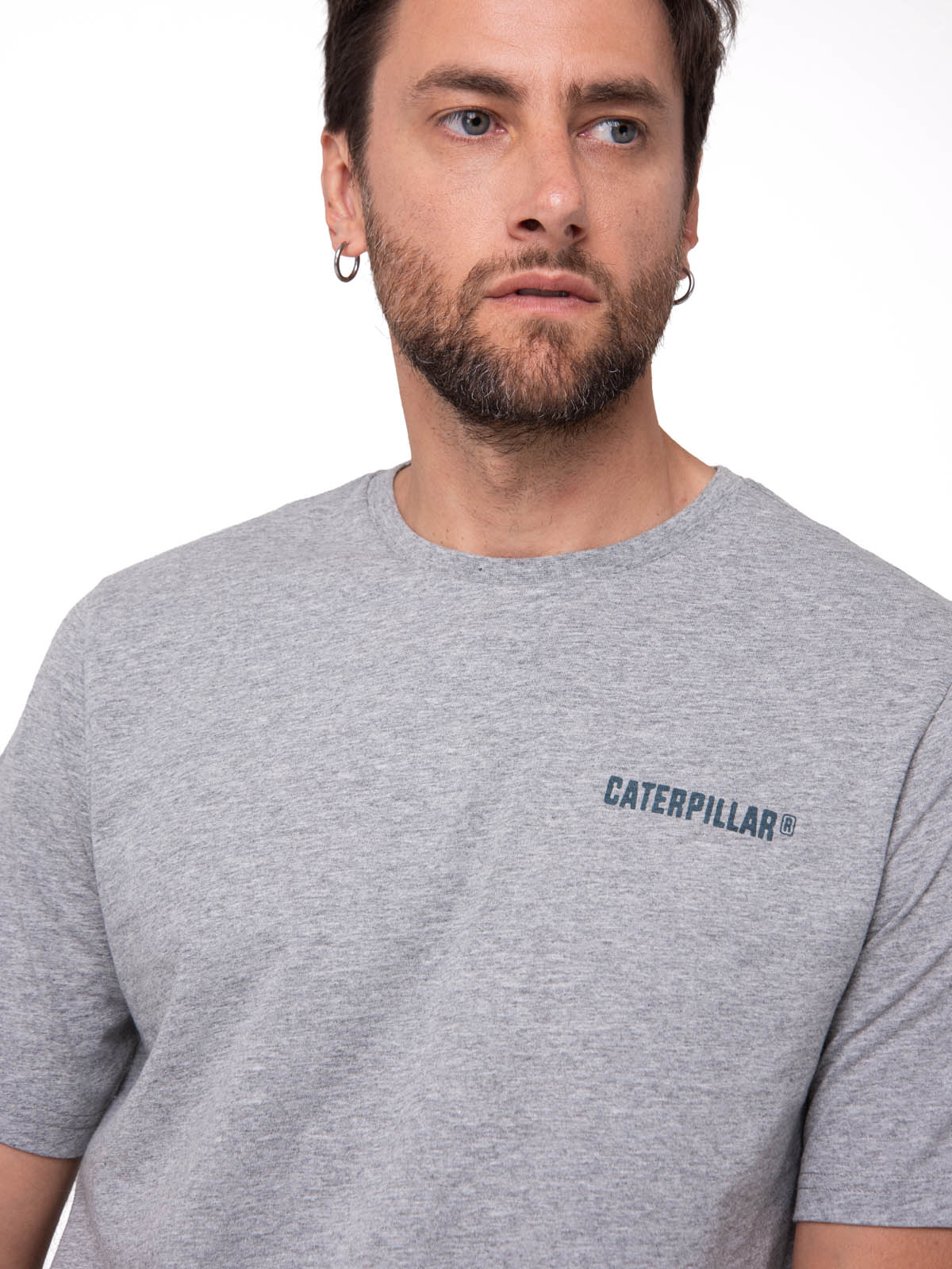 POLERA MANGA CORTA HOMBRE HERITAGE GRIS CAT - 4