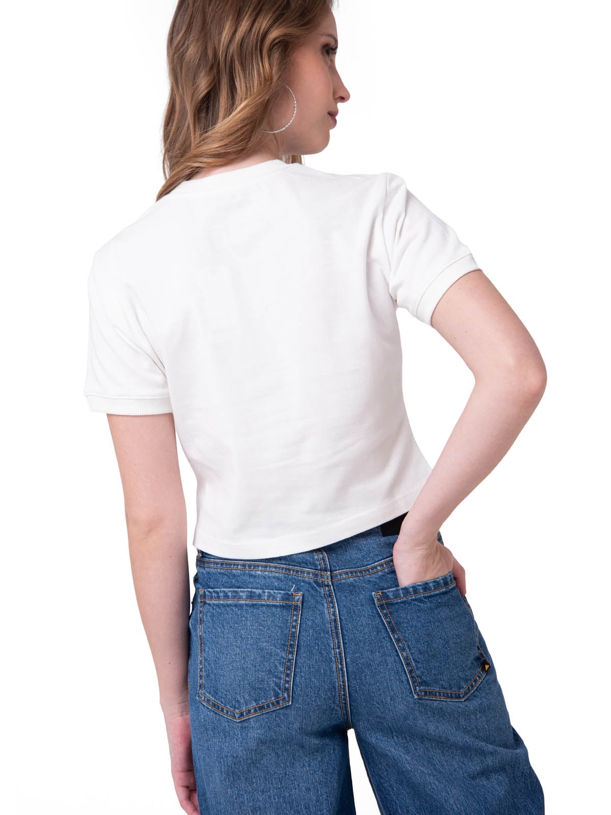 POLERA MC MUJER CATERPILLAR SMILEY C BLANCO CAT - 2