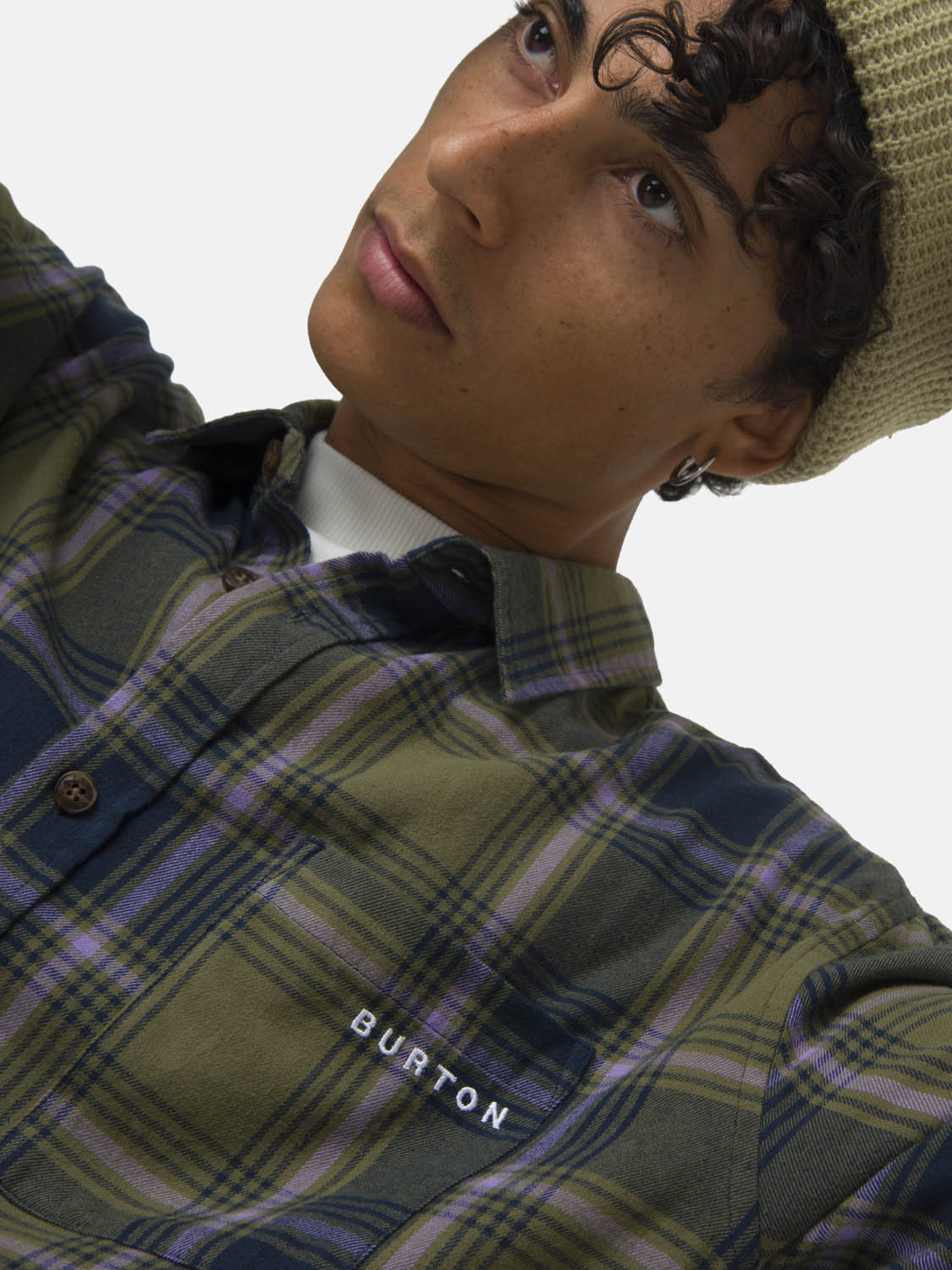 CAMISA HOMBRE MANGA LARGA VERDE  BURTON - 4