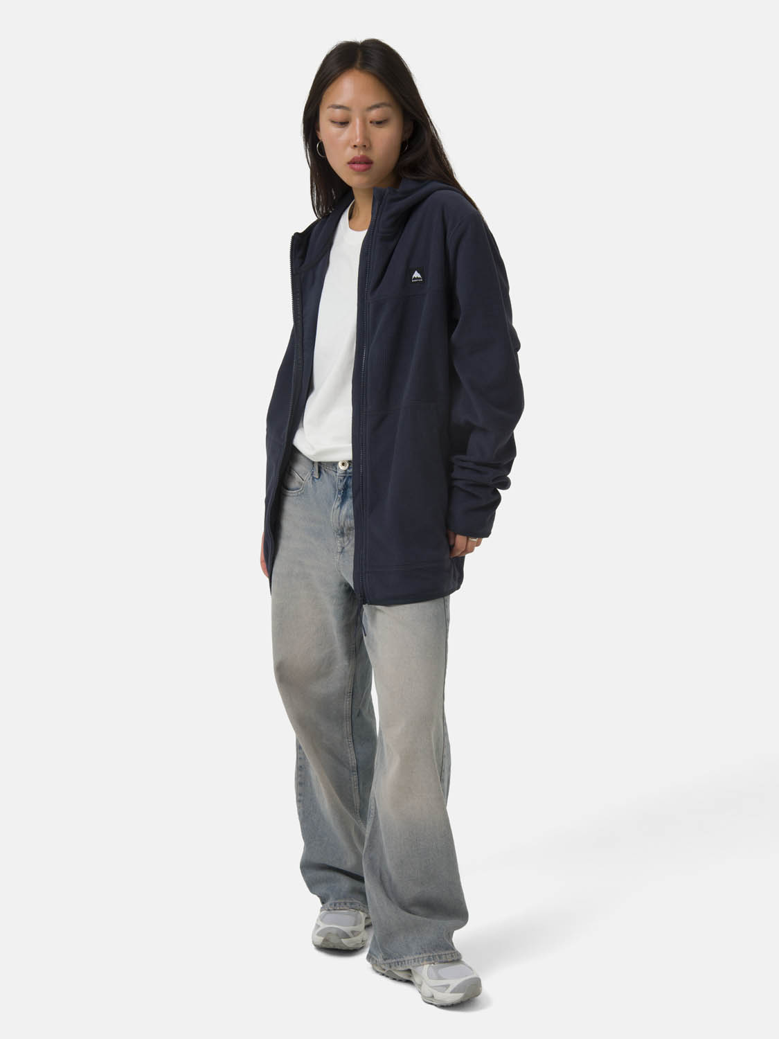 POLERON UNISEX FULL ZIPPER HEXAGONAL AZUL  BURTON - 2