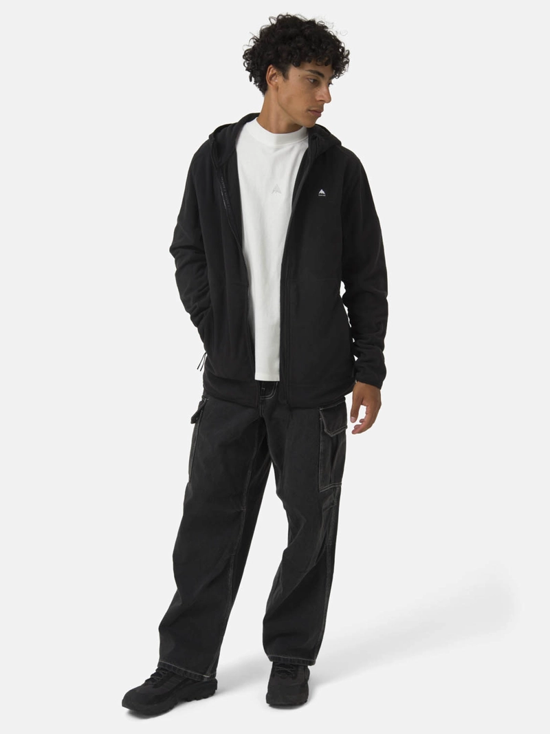 POLERON UNISEX FULL ZIPPER HEXAGONAL GRIS  BURTON - 5
