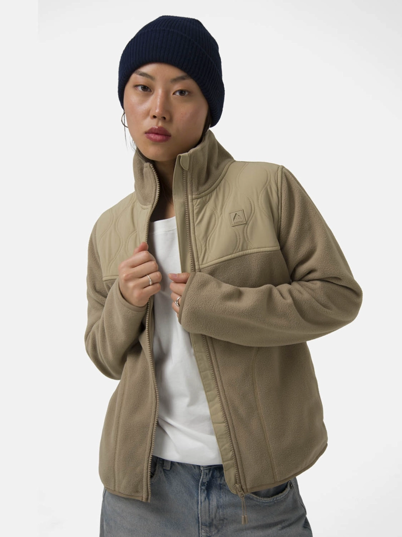 POLAR MUJER FULL ZIPPER BEIGE  BURTON - 1