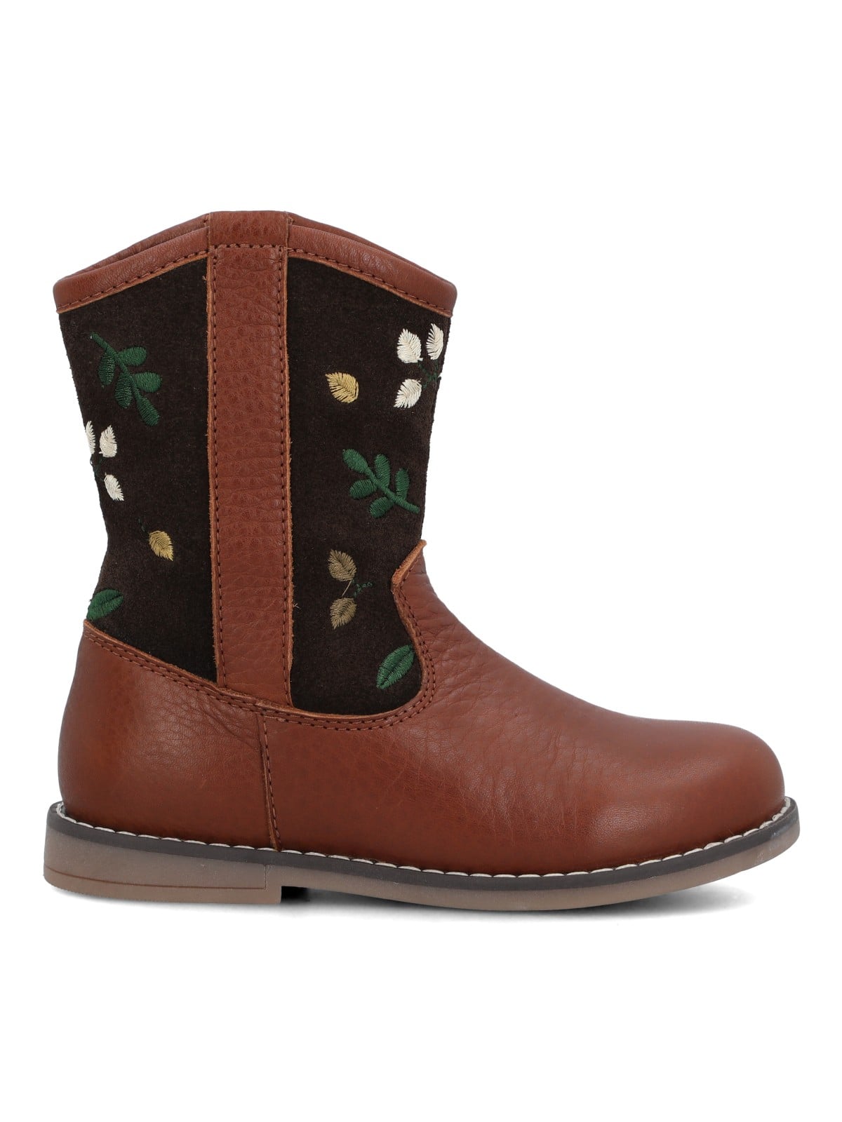 BOTA CUERO NIÑA ROMANA CAFE  OSCURO HUSH PUPPIES KIDS - 1