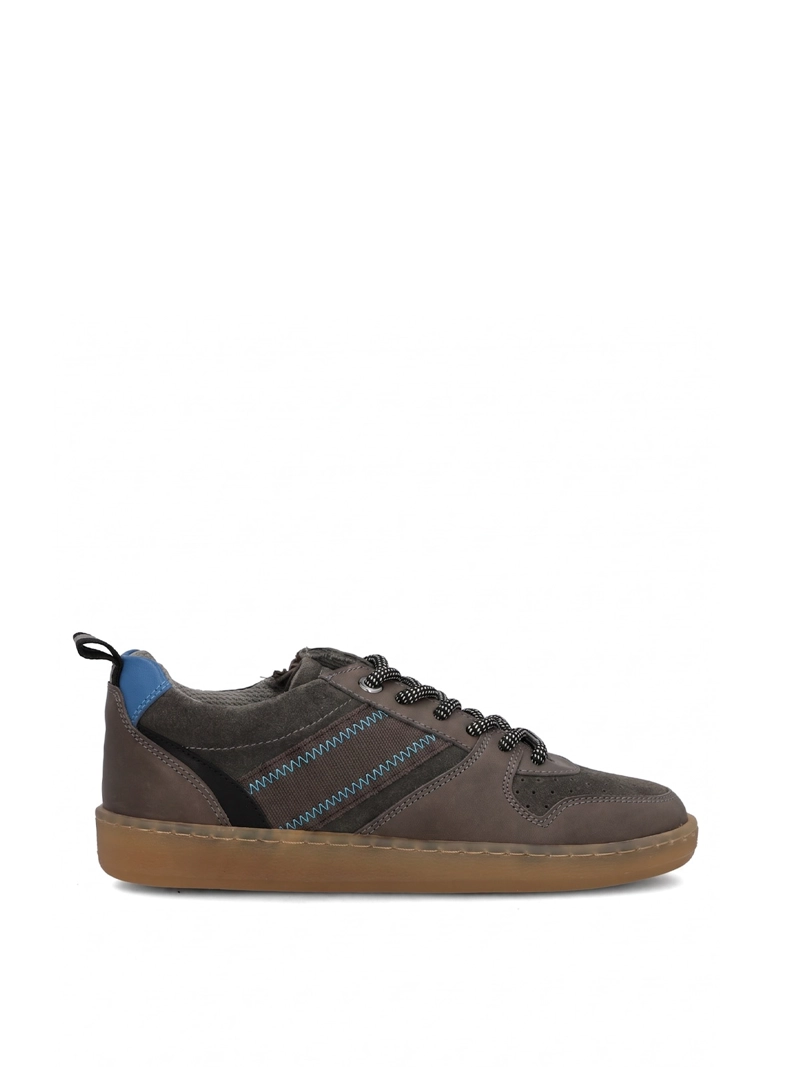 ZAPATILLA CUERO NIÑO OCASO GRIS HUSH PUPPIES KIDS - 1
