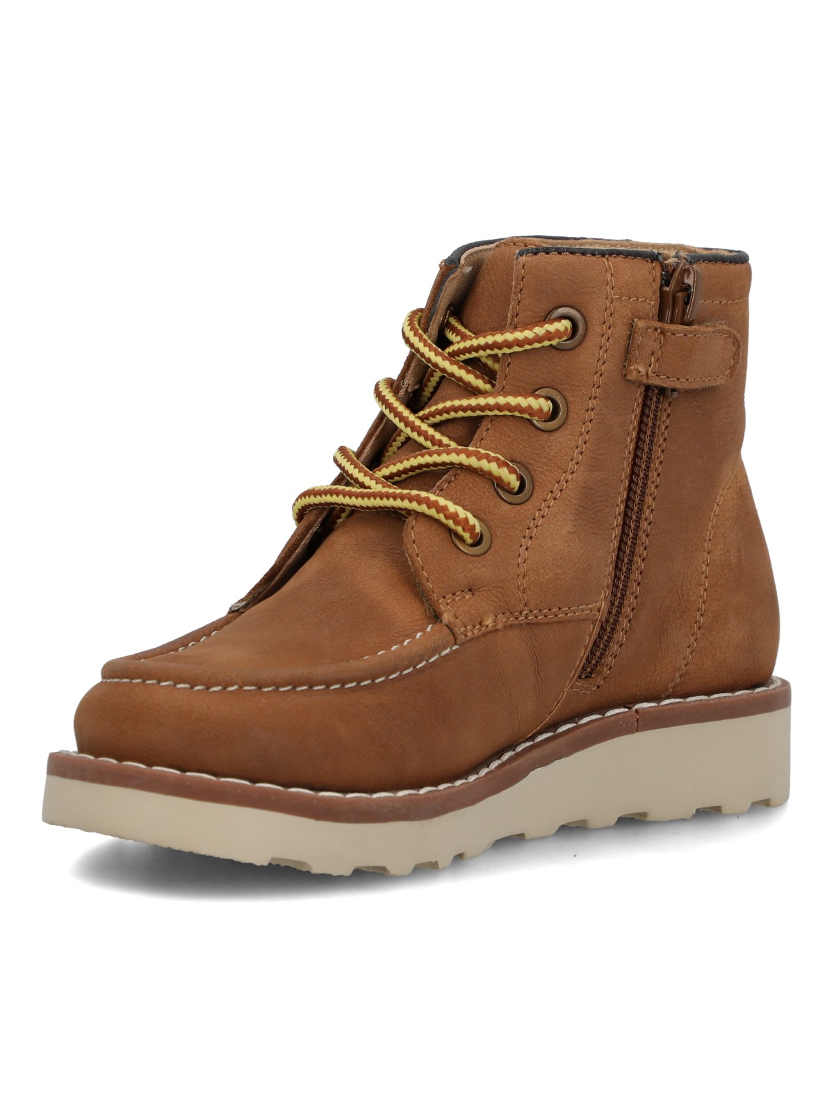 BOTIN CUERO NIÑO BRUMA CAFE  CLARO HUSH PUPPIES KIDS - 6