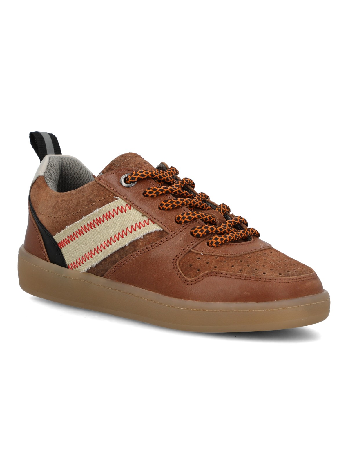 ZAPATILLA CUERO NIÑO OCASO CAFE  HUSH PUPPIES KIDS - 2
