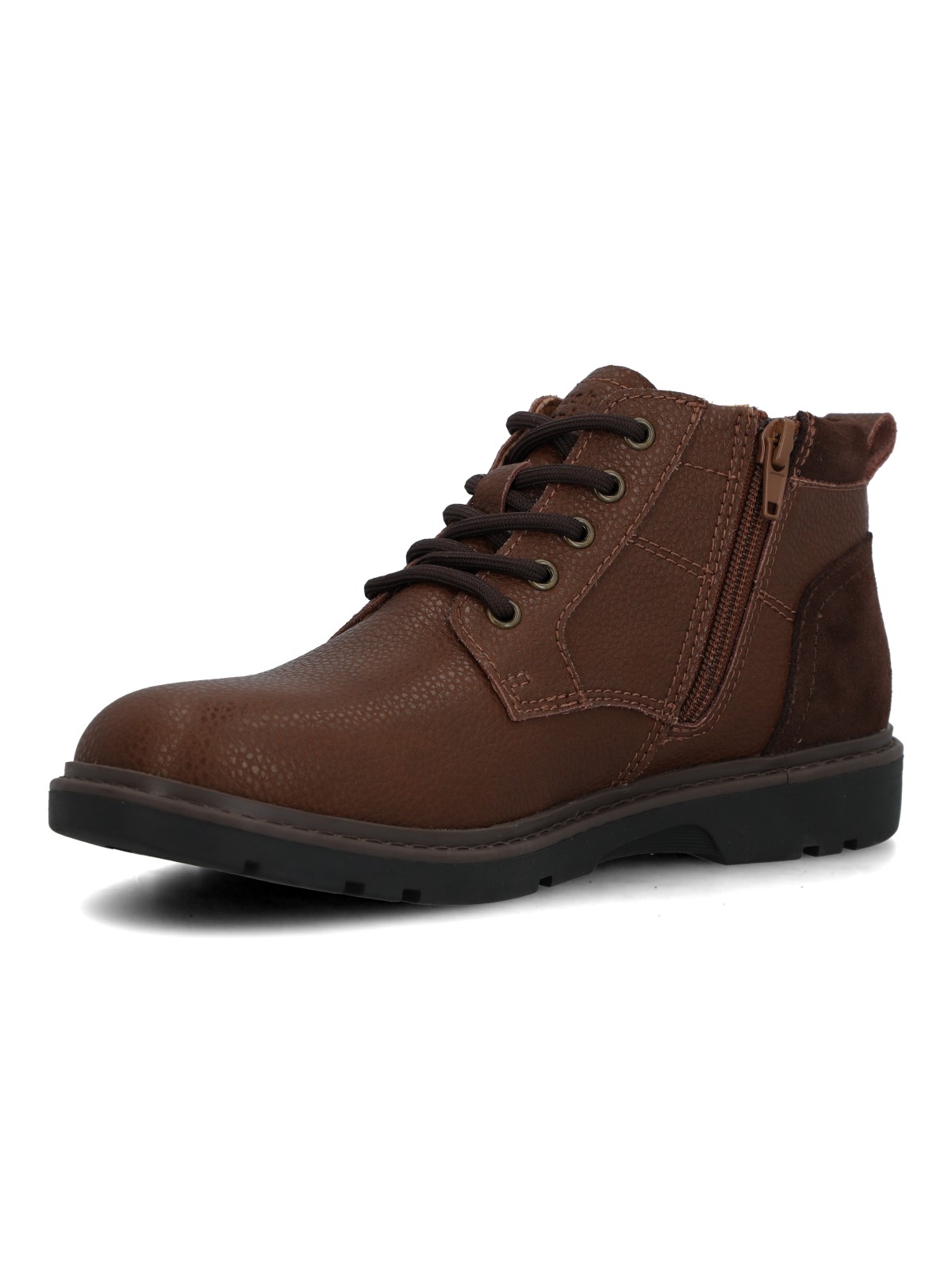 BOTIN CUERO NIÑO TICO CAFE  OSCURO HUSH PUPPIES KIDS - 6