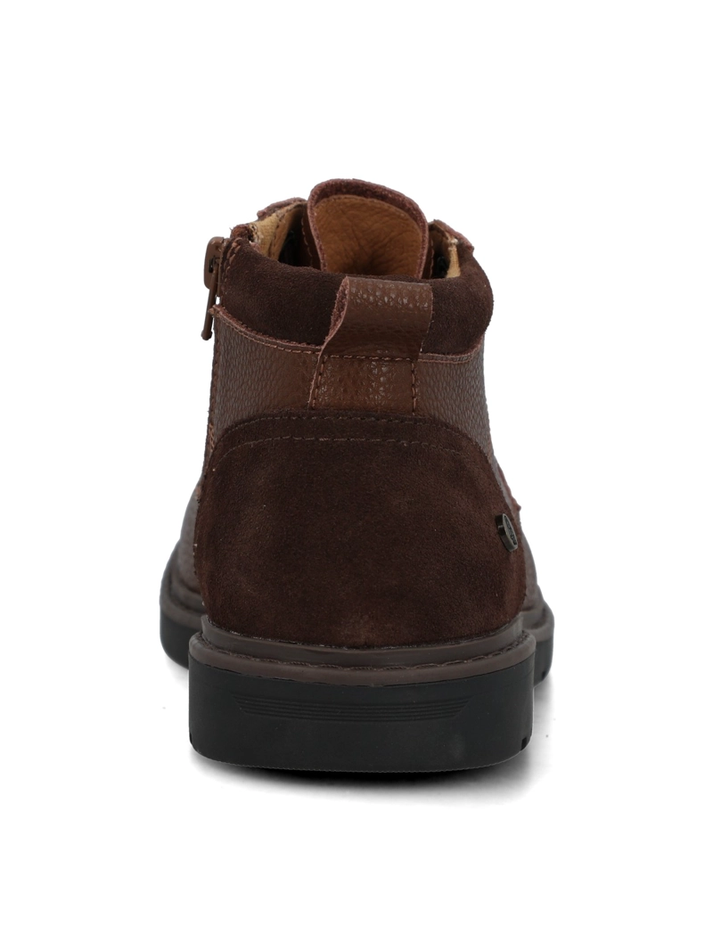 BOTIN CUERO NIÑO TICO CAFE  OSCURO HUSH PUPPIES KIDS - 7