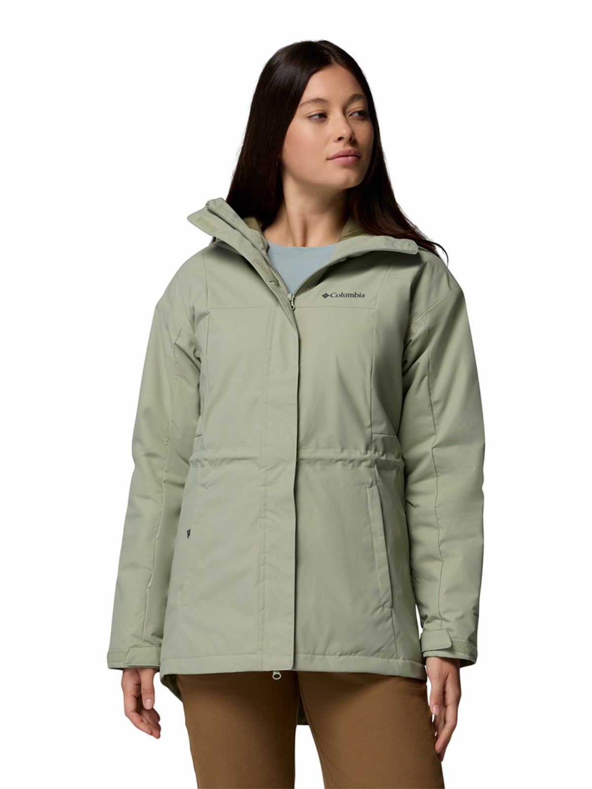 PARKA WP MUJER HIKEBOUND II LONG JK BEIGE COLUMBIA - 1