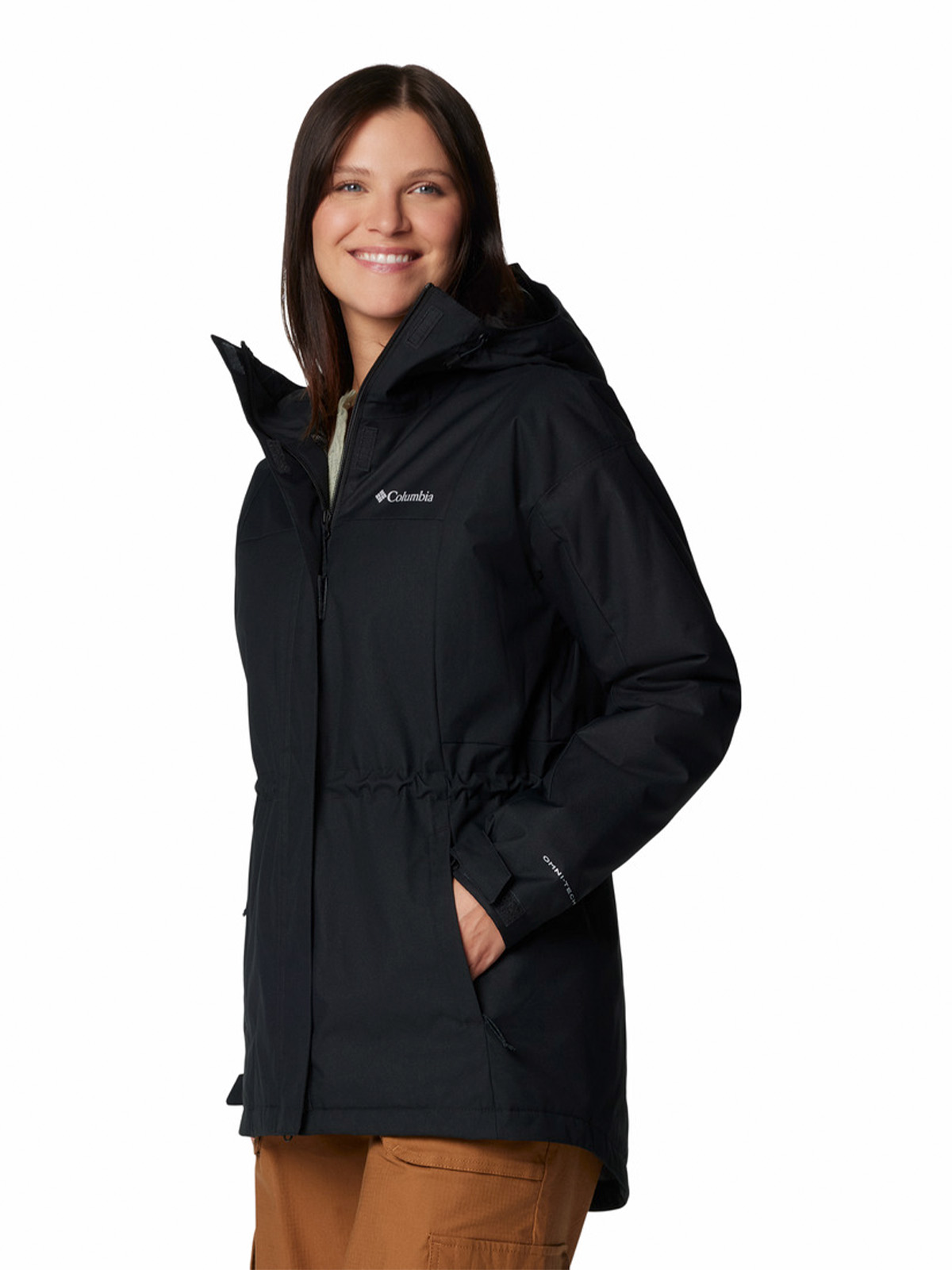 PARKA WP MUJER HIKEBOUND II LONG JK NEGRO COLUMBIA - 2