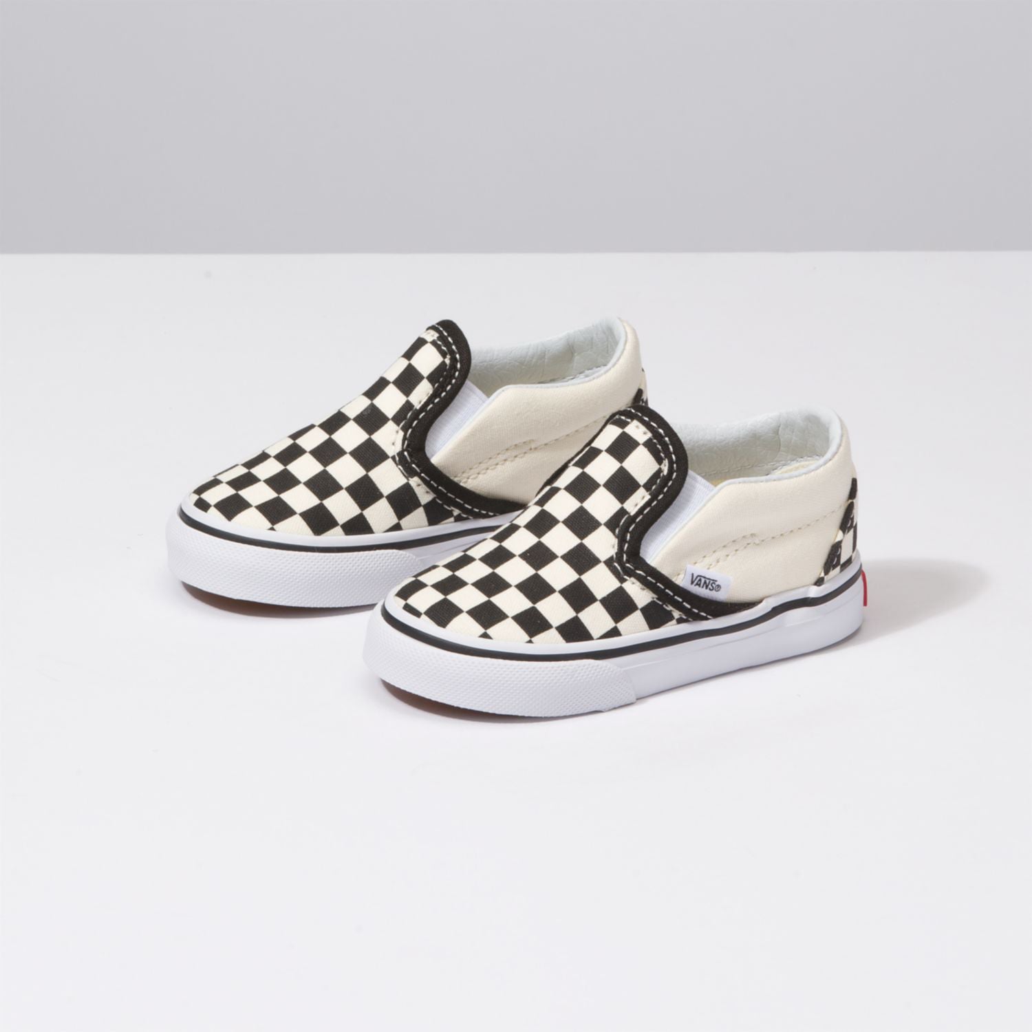 ZAPATILLA BEBE CLASSIC SLIP-ON BLK&WHTCHCKERBOARD VANS - 1