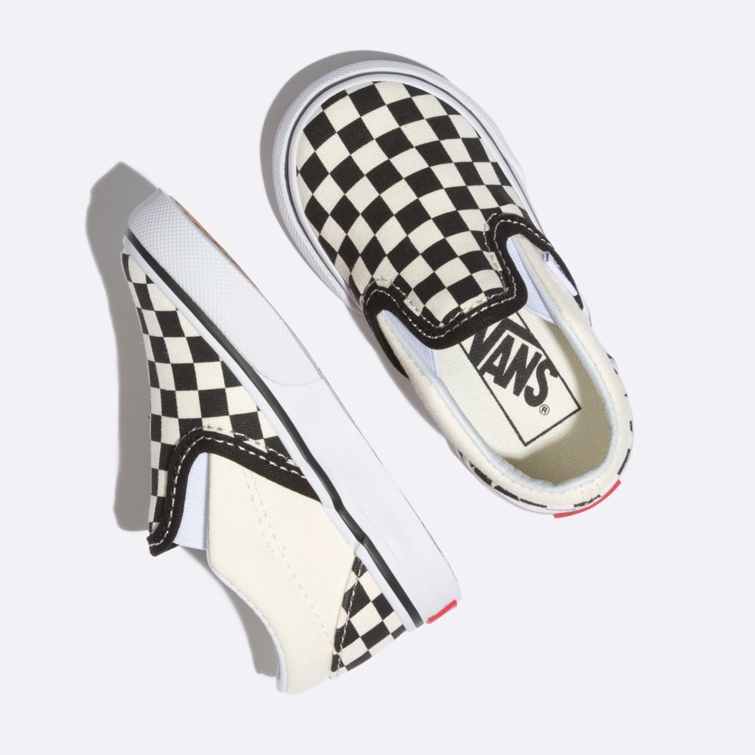 ZAPATILLA BEBE CLASSIC SLIP-ON BLK&WHTCHCKERBOARD VANS - 2