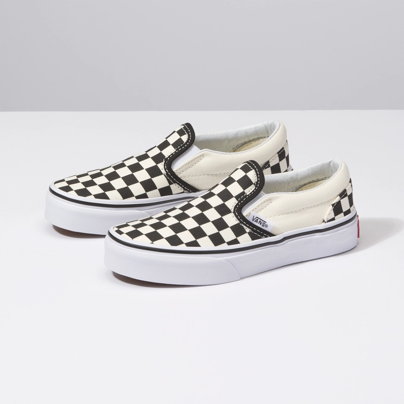 ZAPATILLA NIÑO CLASSIC SLIP-ON (CHECKERBOARD)BLACK VANS - 1