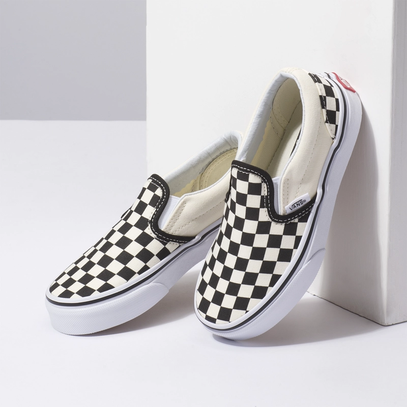 ZAPATILLA NIÑO CLASSIC SLIP-ON (CHECKERBOARD)BLACK VANS - 4