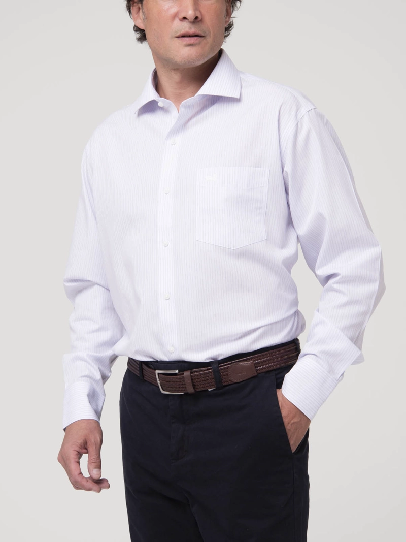 CAMISA CUELLO ITALIANO HOMBRE WF AZUL CLARO ROCKFORD - 7