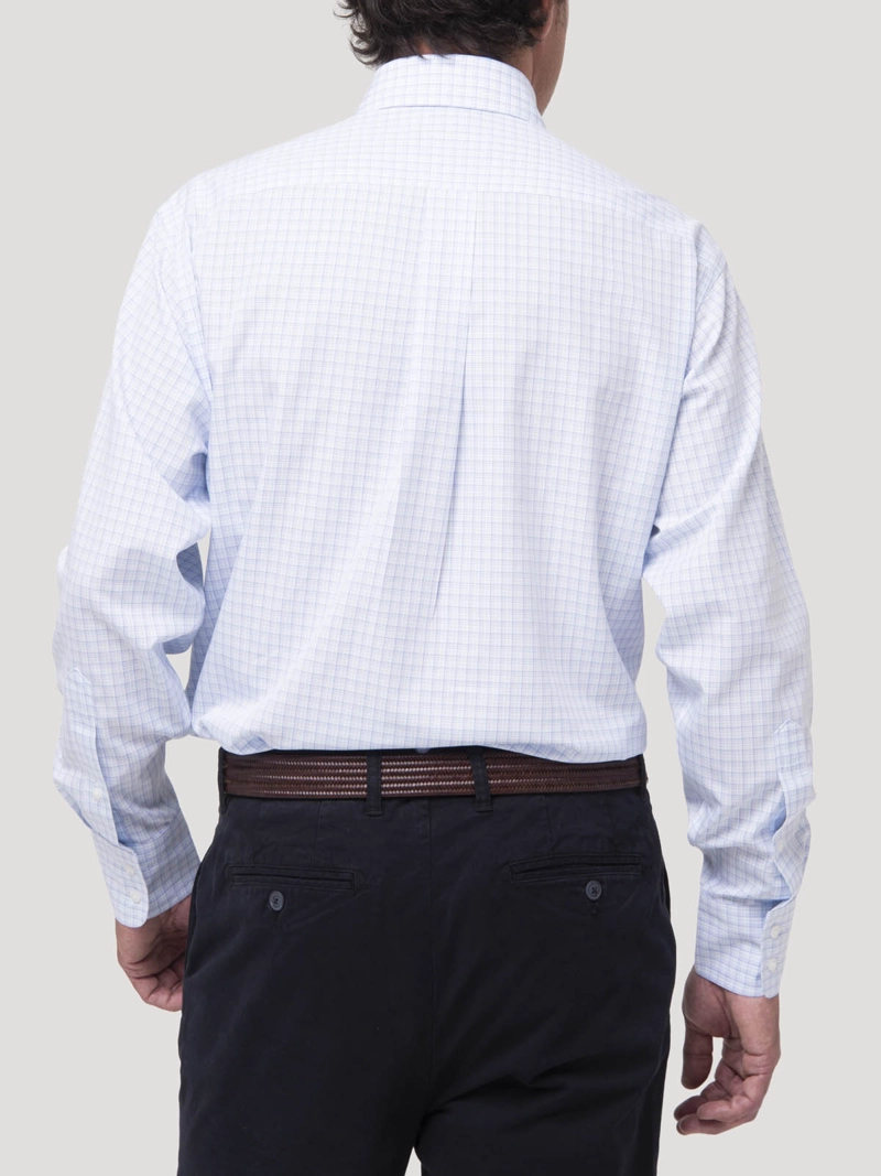 CAMISA CUELLO BUTTON-DOWN HOMBRE WF AZUL CUADROS ROCKFORD - 8