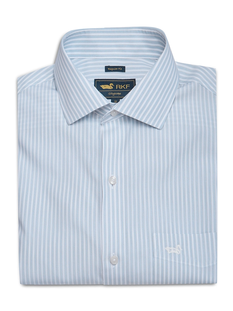CAMISA CUELLO ITALIANO HOMBRE WF CELESTE  ROCKFORD - 1