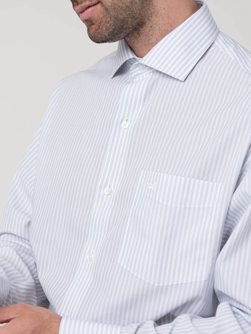CAMISA CUELLO ITALIANO HOMBRE WF CELESTE  ROCKFORD - 8