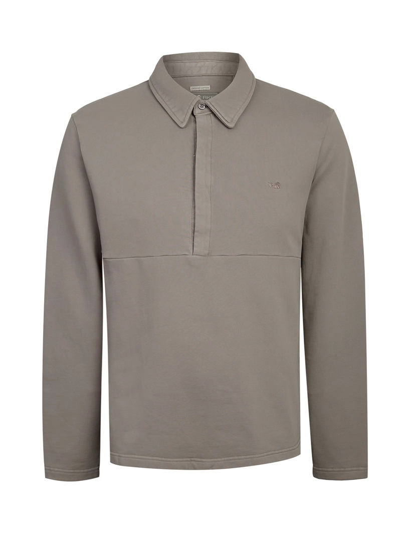 POLERON ALGODON ORGANICO HOMBRE CEUTA GRIS ROCKFORD - 1