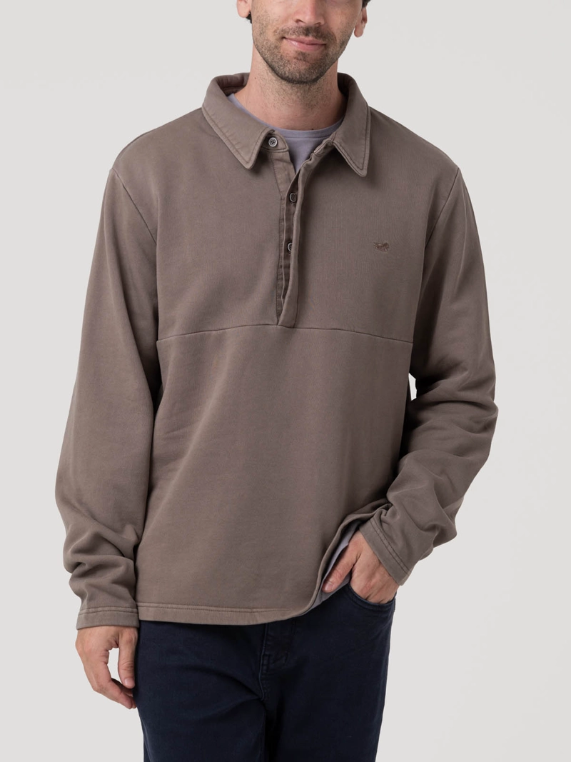 POLERON ALGODON ORGANICO HOMBRE CEUTA GRIS ROCKFORD - 5