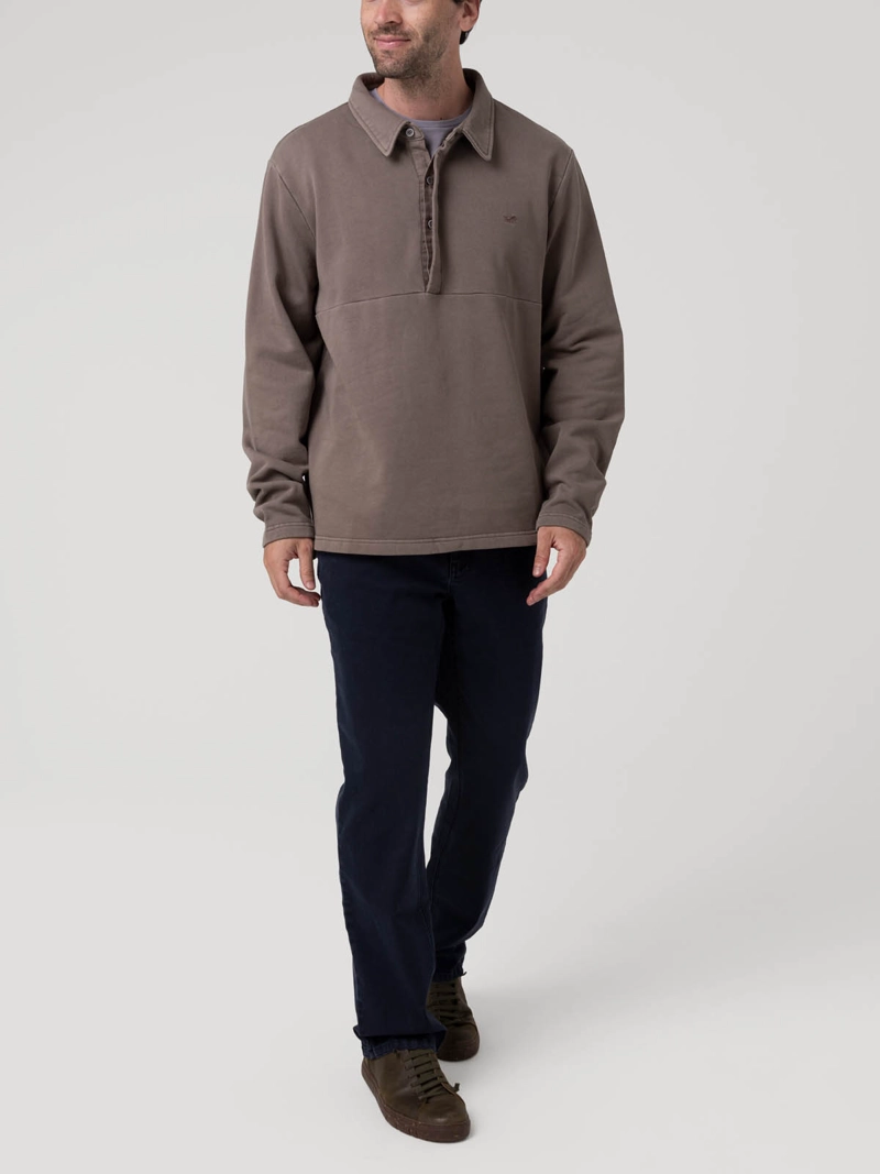 POLERON ALGODON ORGANICO HOMBRE CEUTA GRIS ROCKFORD - 8